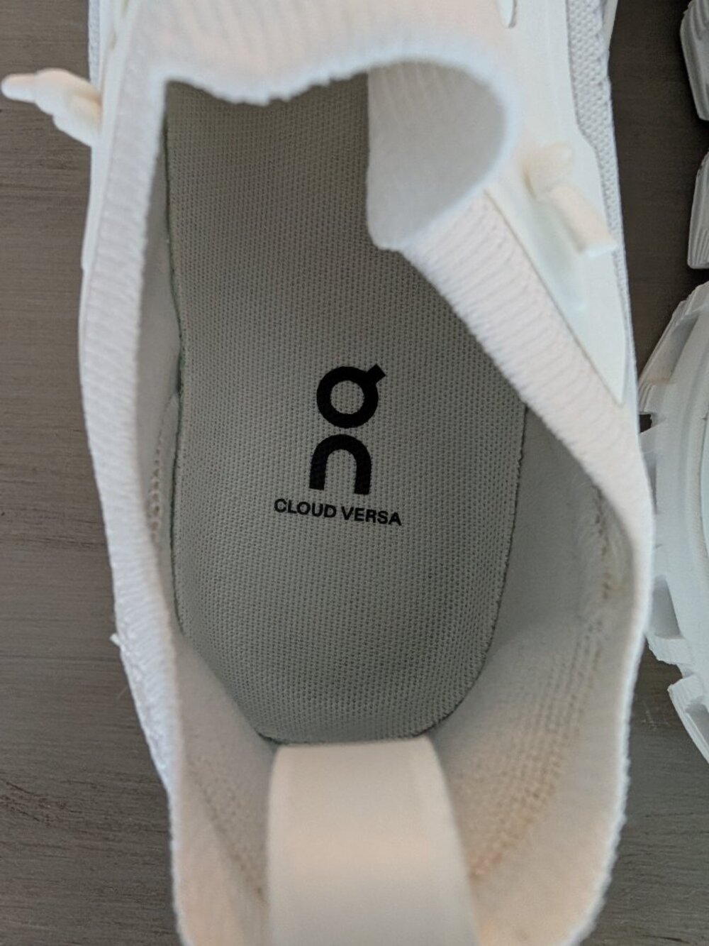 ON Cloud Versa Women’s Fitness/Sport Shoes, Size 5.5, White - Picture 4 of 6